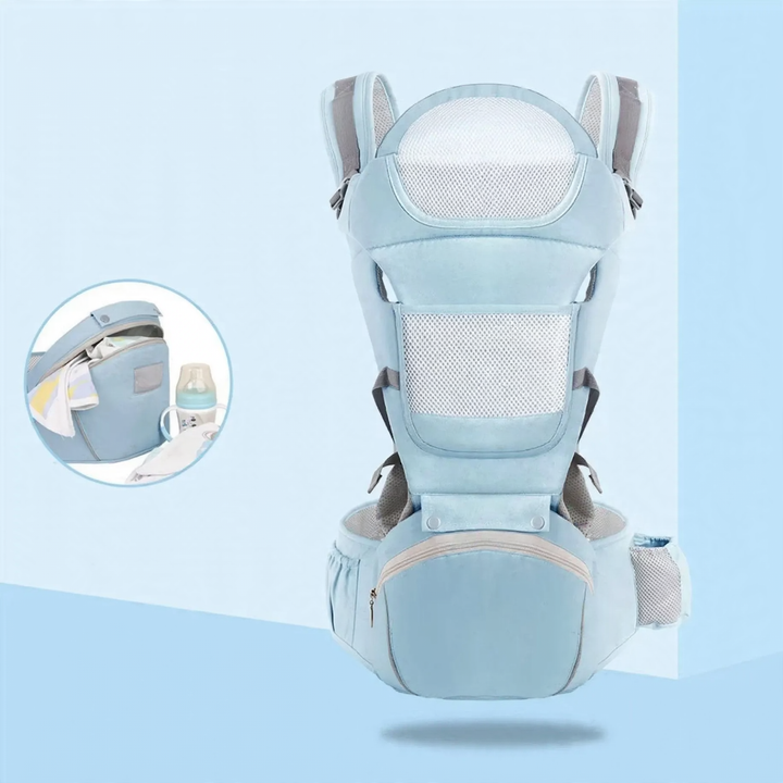Baby carrier and hip seat, 0–40 months