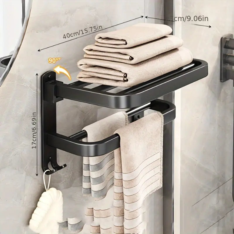 Towel holder with suction cups | Easy installation, secure hold | Stornfield