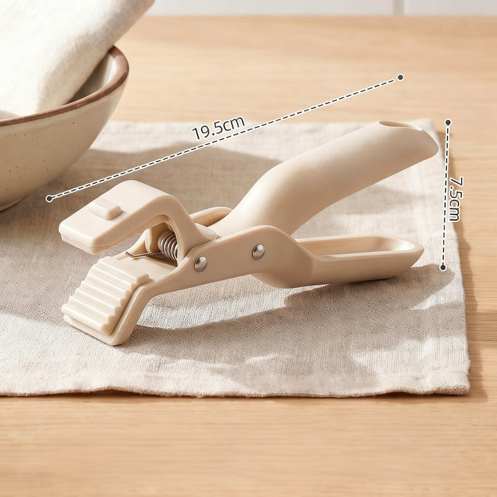 Heat protection tongs for bowls and plates