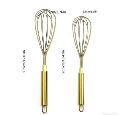 Stainless steel hand whisk