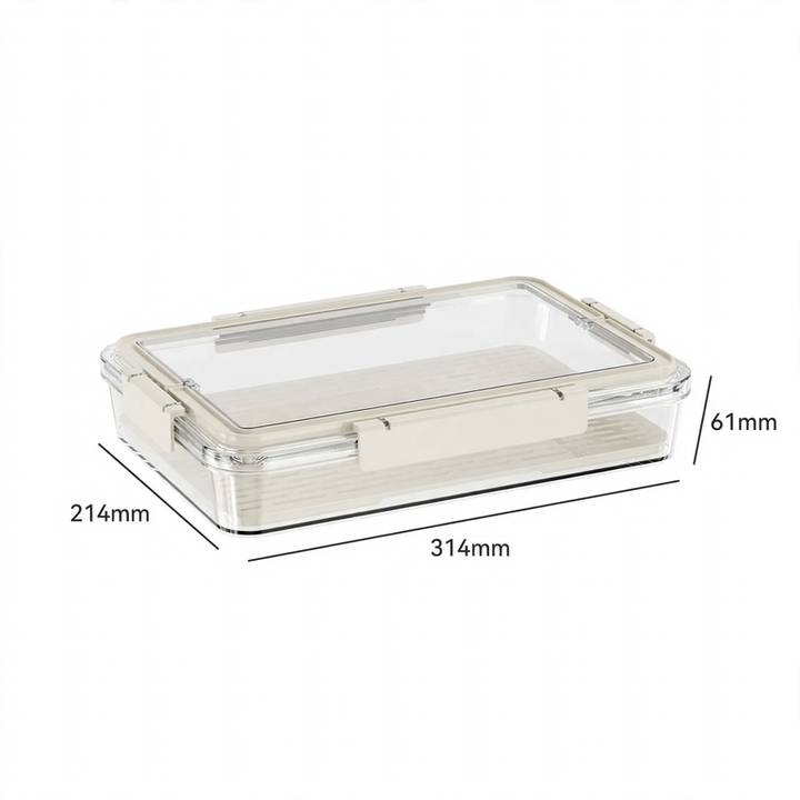Portable fresh-keeping box with drip tray