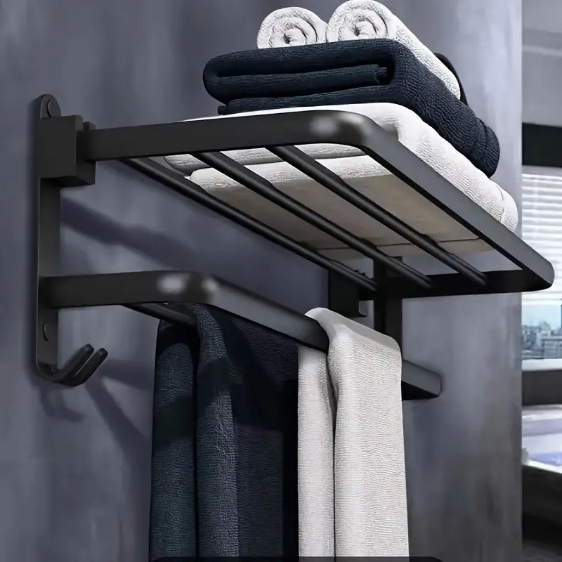 Towel holder with suction cups | Easy installation, secure hold | Stornfield