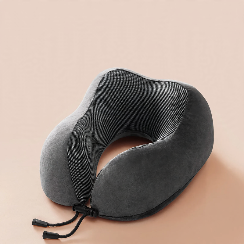 U-shaped memory foam neck pillow for travel