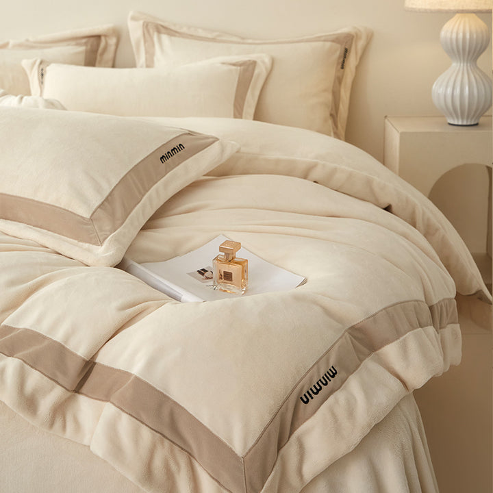 Milk fiber bedding set, 4-piece, extra warm