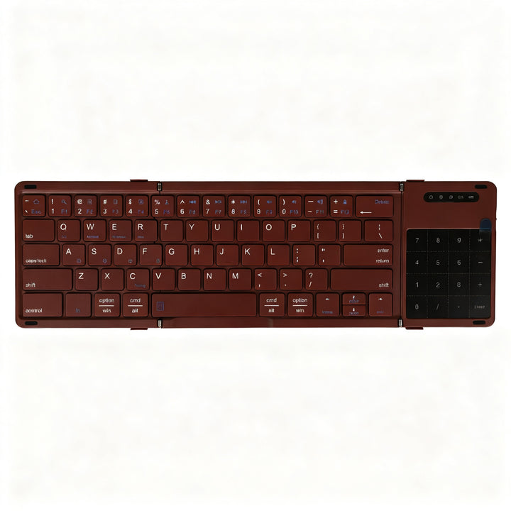 Bluetooth keyboard three-part foldable, 181 × 107 mm