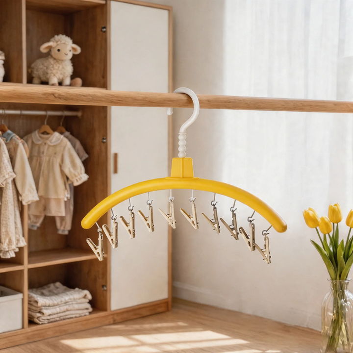 Clothes drying rack with clips, 260 g