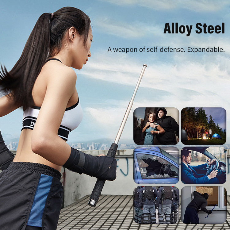 Automatically extendable steel striking stick | Stornfield
