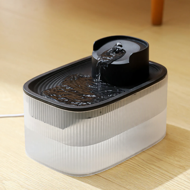 Automatic pet water bowl with circulation
