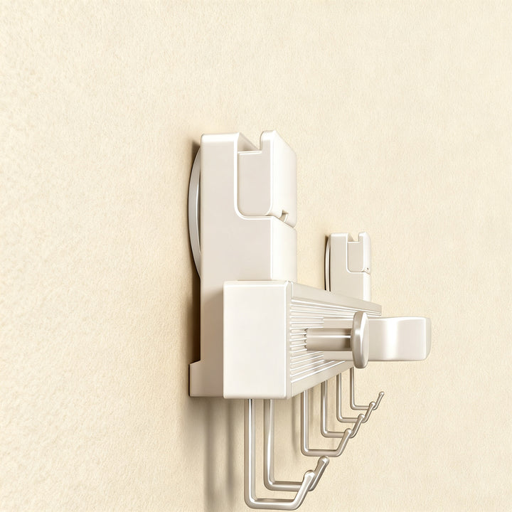 Foldable drying rack with suction cup made of aluminum