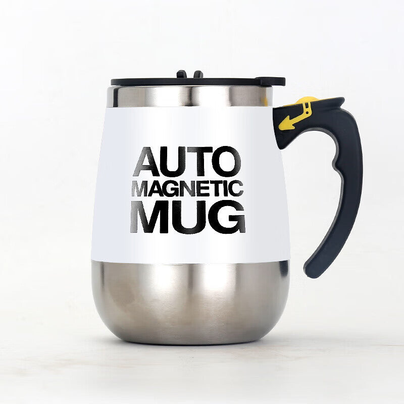 Self-stirring mug, 350 ml, stainless steel