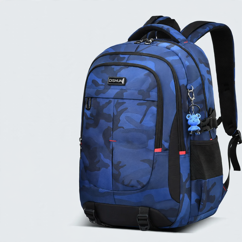 School backpack with roll-top closure, large