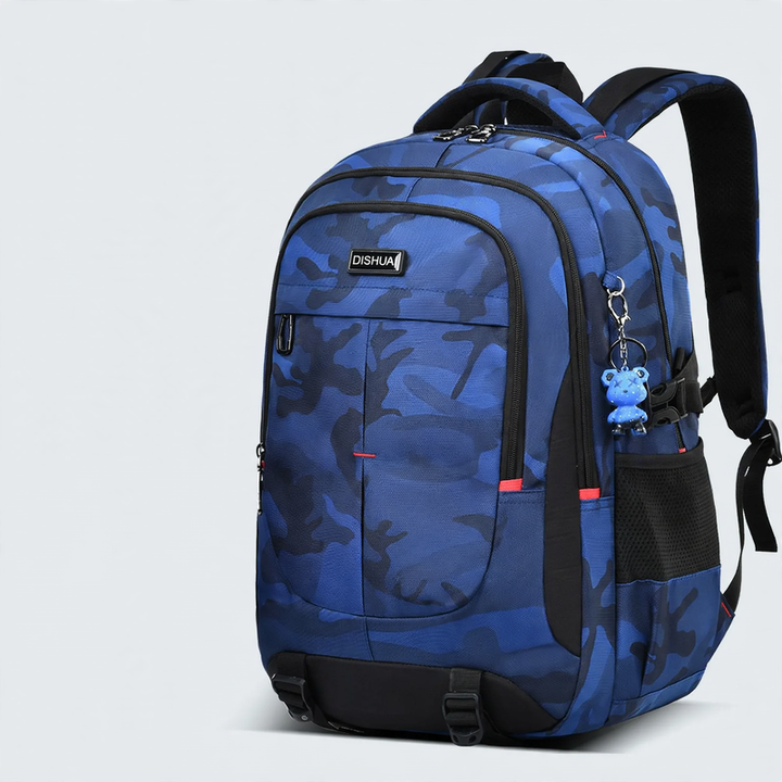 School backpack with roll-top closure, large