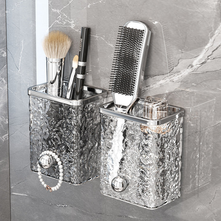 Wall-mounted storage box, self-adhesive