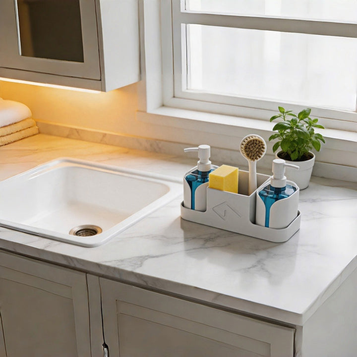 Wall-mounted soap dispenser, ABS