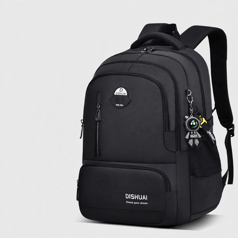 School backpack with roll-top closure, large