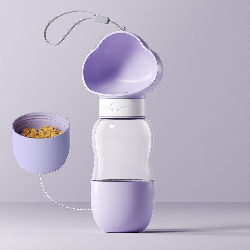 Portable drinking bottle for pets