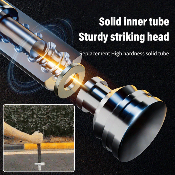 Automatically extendable steel striking stick | Stornfield