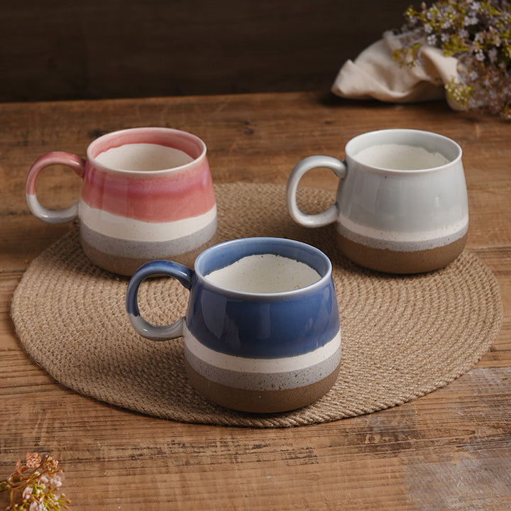 Coffee cup set, 4 pieces, 450 ml, ceramic