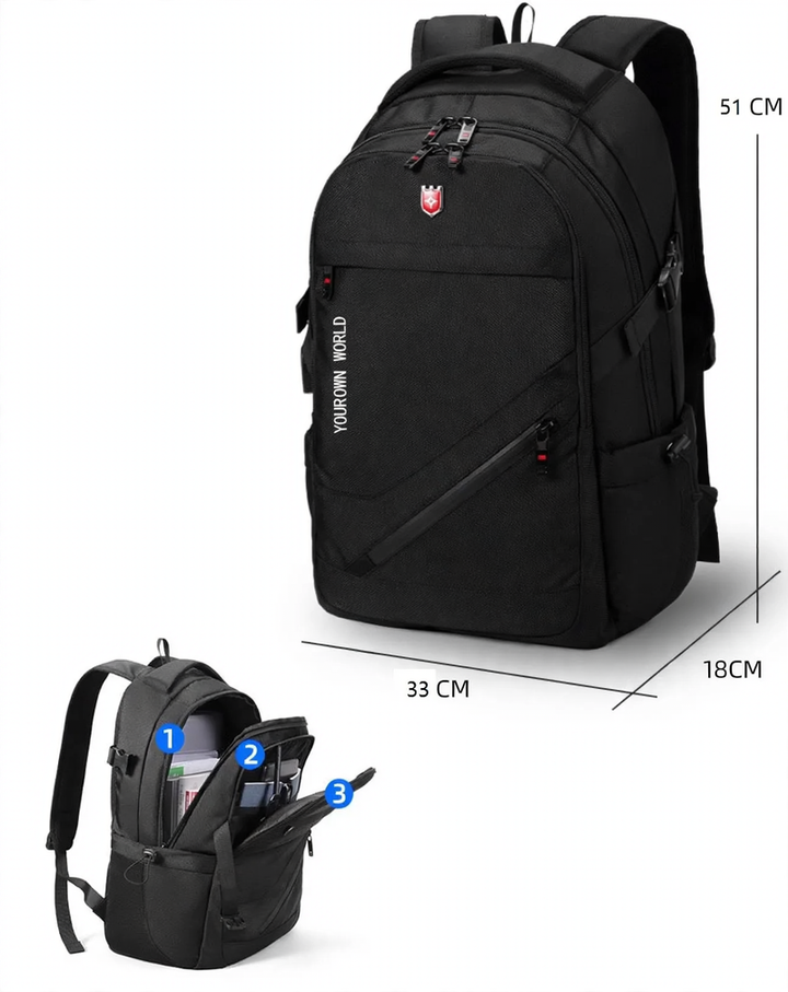 Backpack with laptop compartment, 15 inch