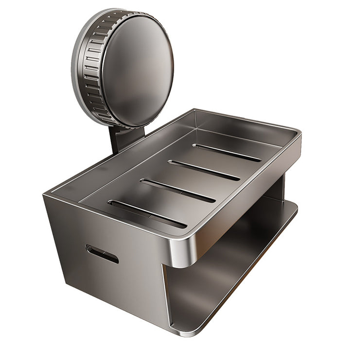 Soap dish with suction cup, wall mountable
