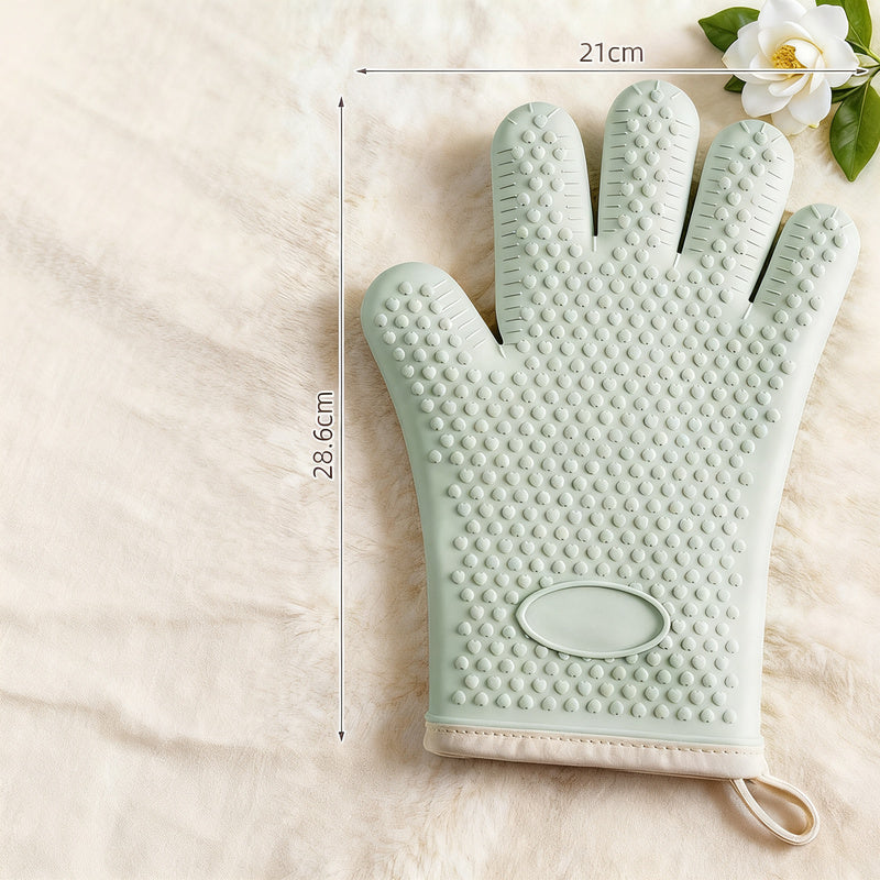 Silicone oven gloves, non-slip, various thicknesses