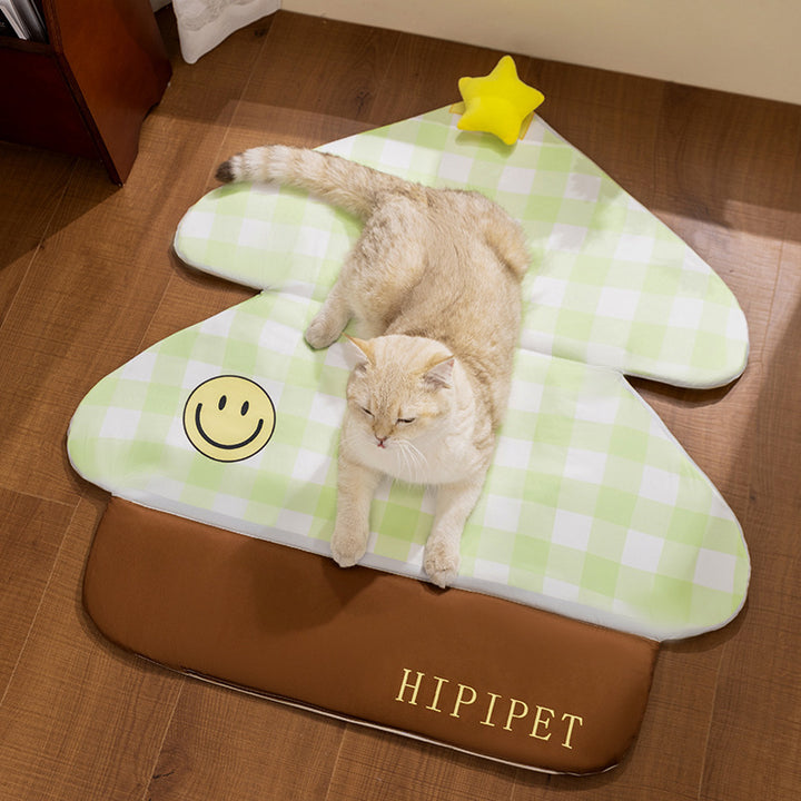 Breathable dog mat with star pattern