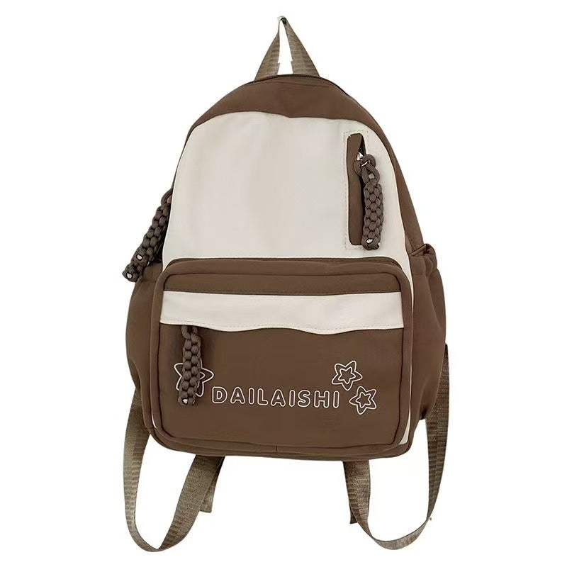 Nylon-Backpack, breathable, solid colors