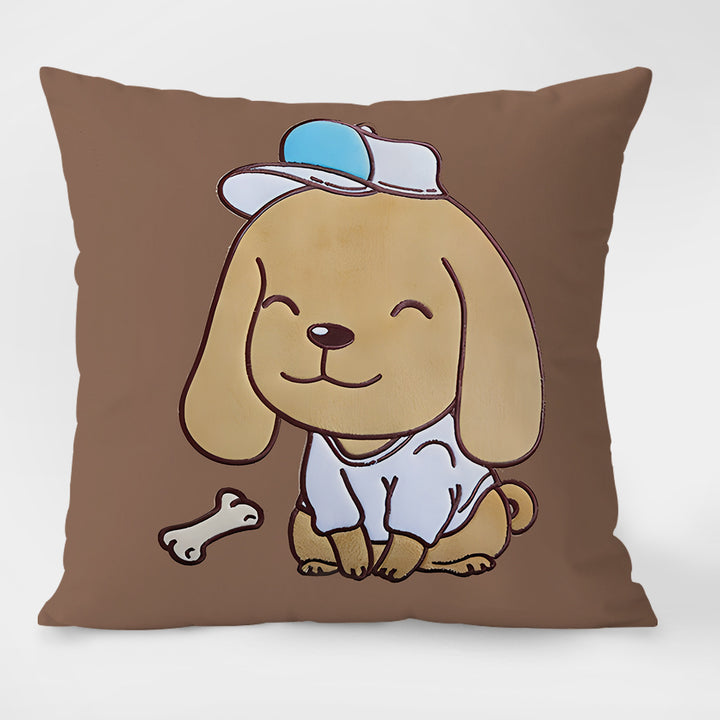 Decorative cushions with cartoon design, filled