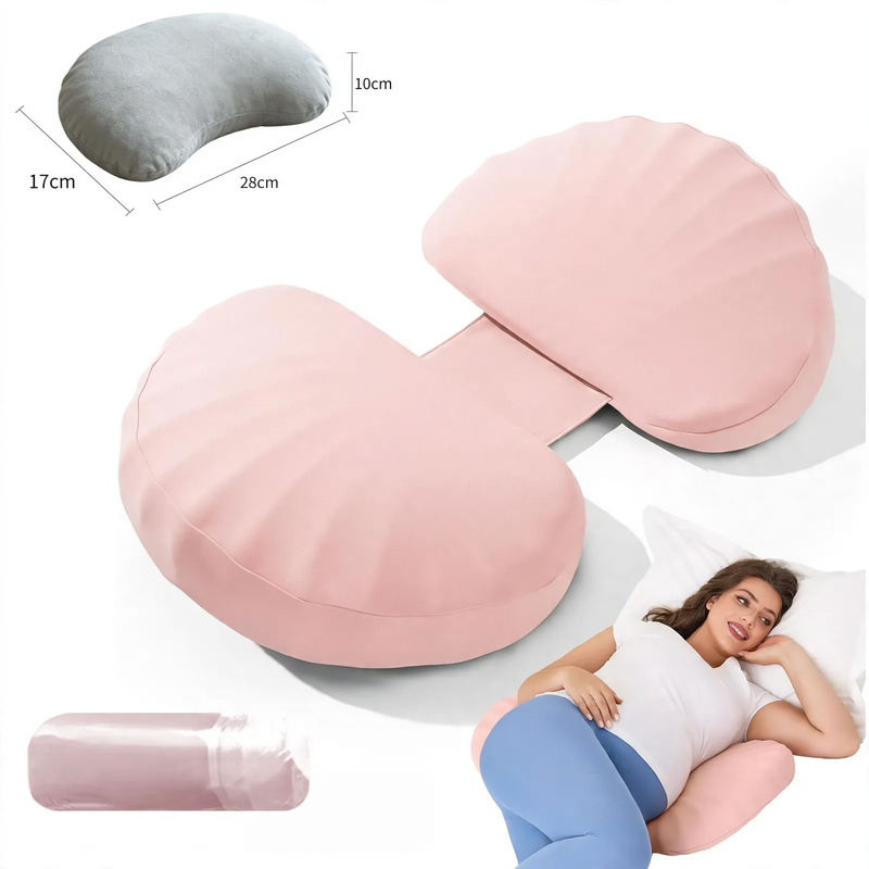 Side sleeper pillow made of memory foam for pregnant women