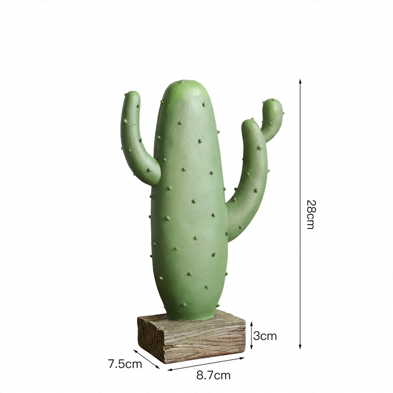 Resin decorative figure cactus, Nordic design