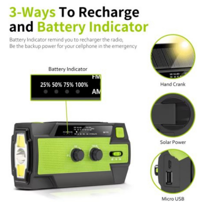 Multifunctional solar-powered radio | Stornfield