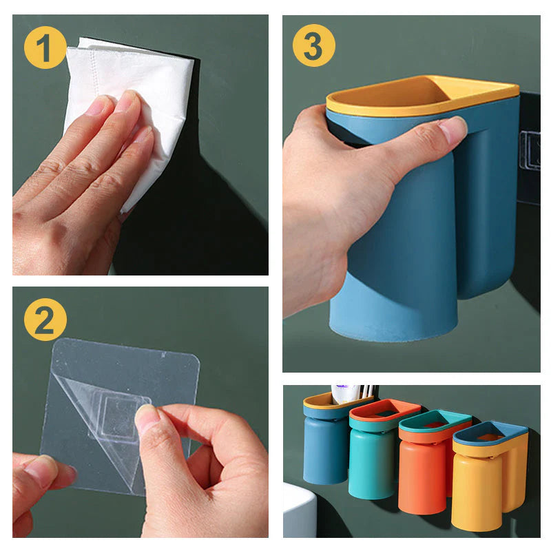 Adhesive toothbrush holder | Stornfield