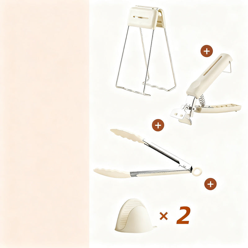 Heat protection tongs for bowls and plates