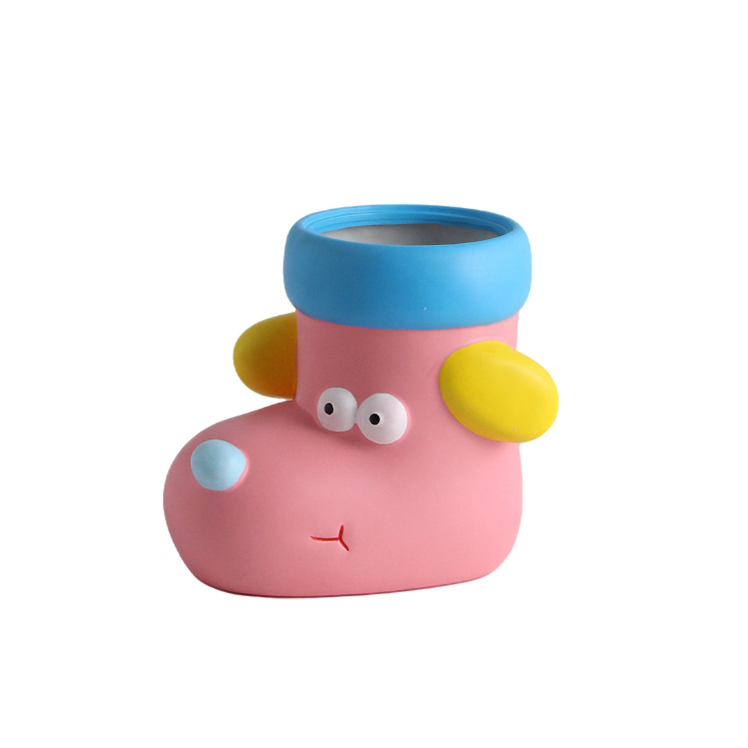 Cartoon flower pot in sock shape