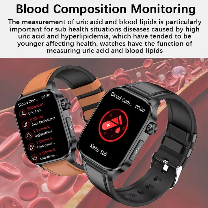 Stornfield | Smartwatch for Seniors Blood Pressure Sugar Health Management