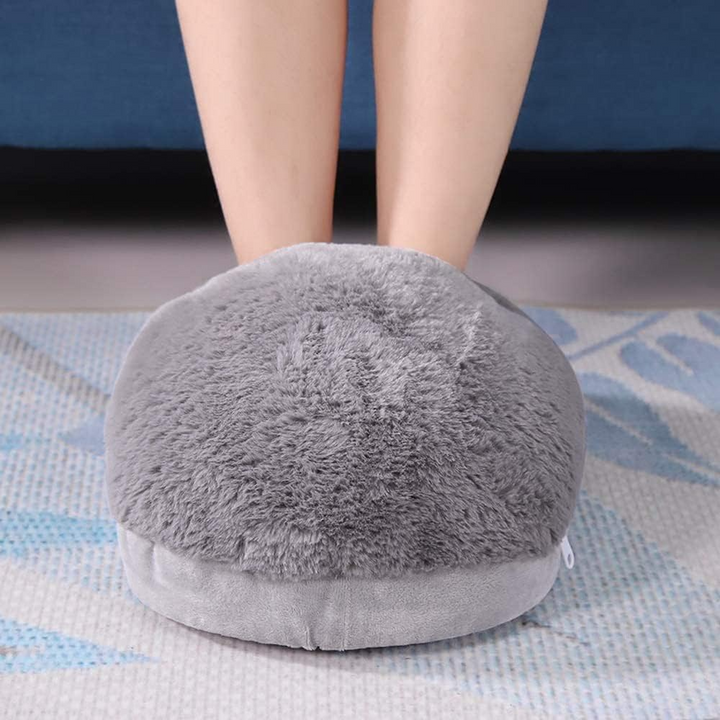 Fluffy heated foot warmers | Cozy heated foot cushion | Stornfield