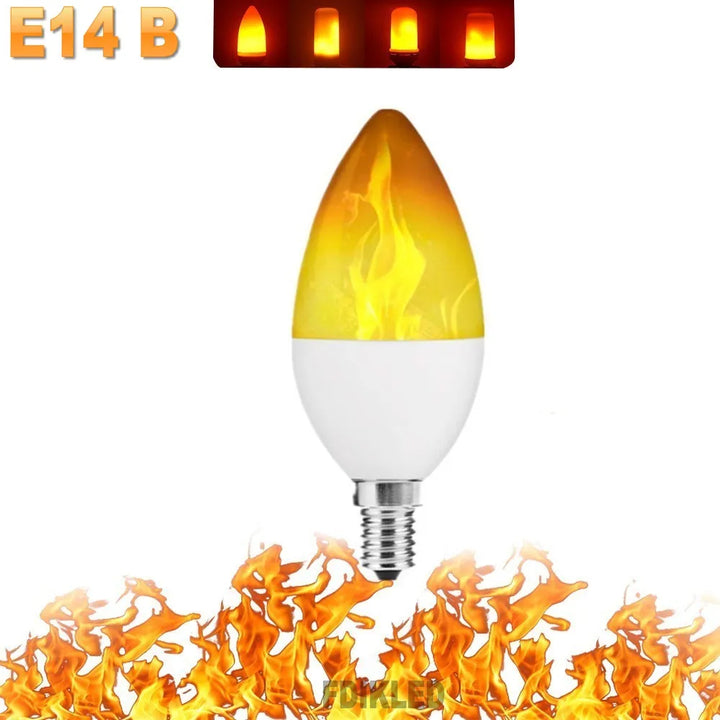 LED FLAME LIGHT PARTY LAMP - 4 MODES FIRE SIMULATION | Stornfield