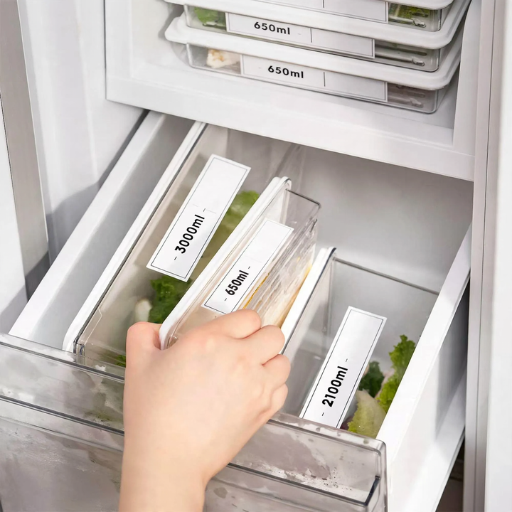 Refrigerator storage box, sealed, various sizes