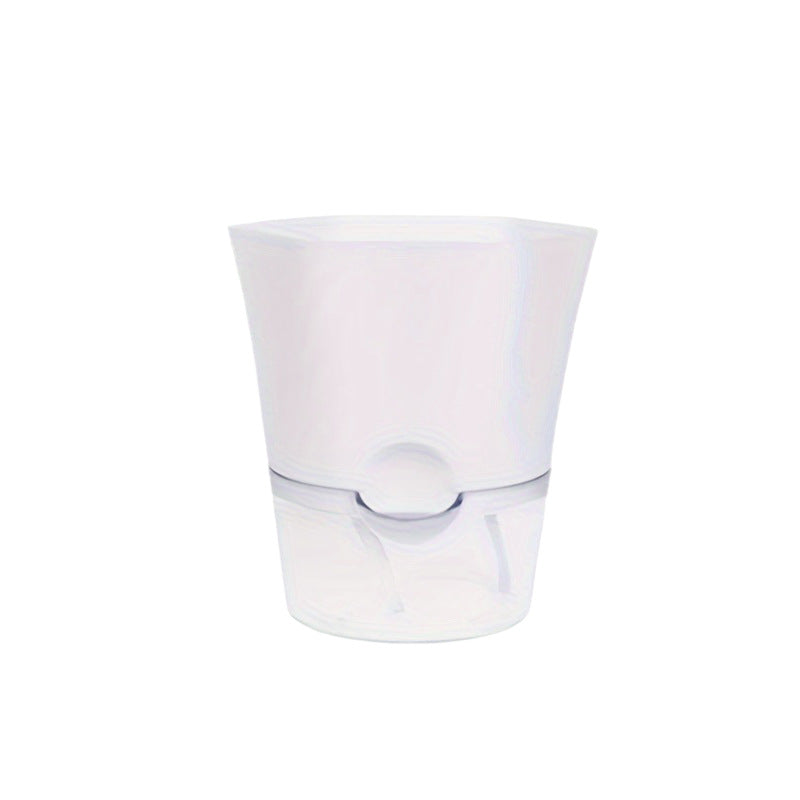 Self-watering flower pot, plastic