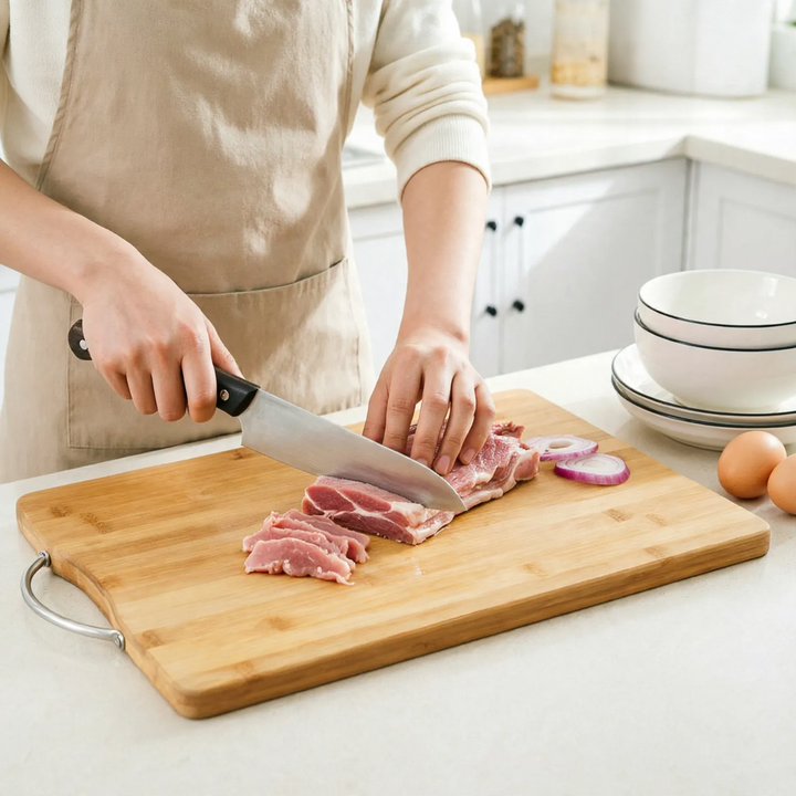 Bamboo cutting board for kitchen
