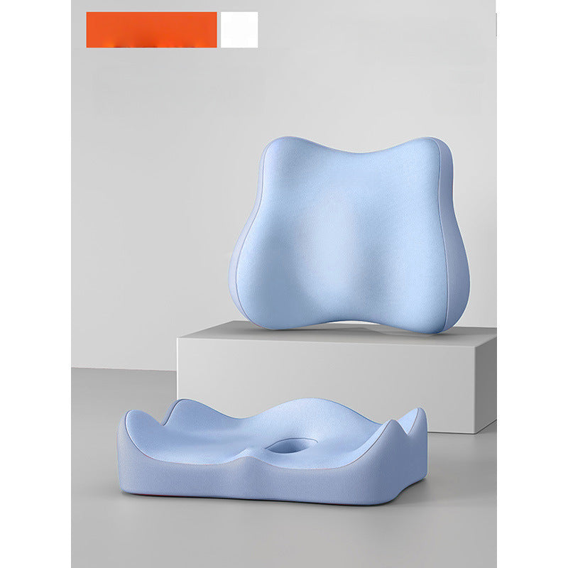 Seat cushion and lumbar support made of polyester