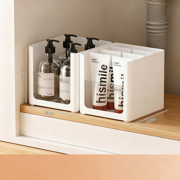 Organizer for bathroom cabinet