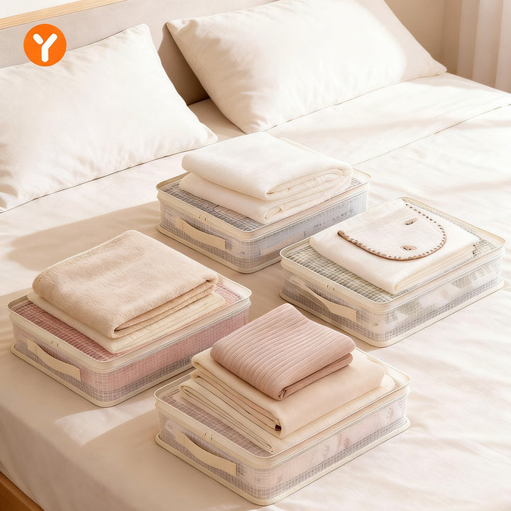 Storage bag for bedding and clothing