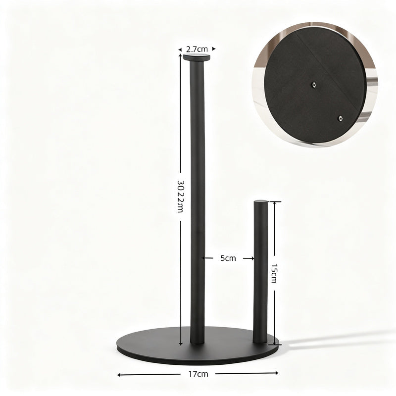 Paper roll holder stainless steel, freestanding
