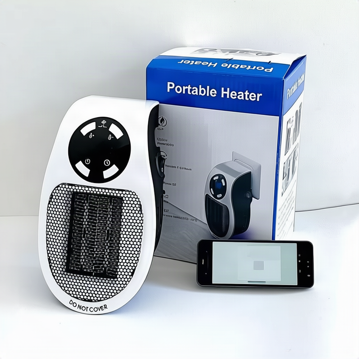 Portable heater with remote control