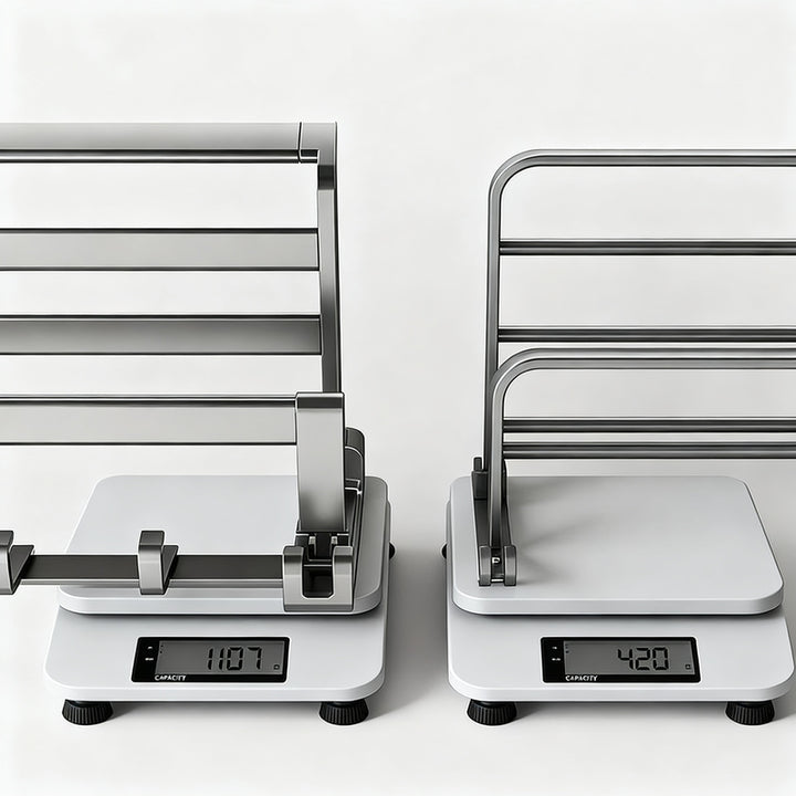 Aluminum towel holder, foldable