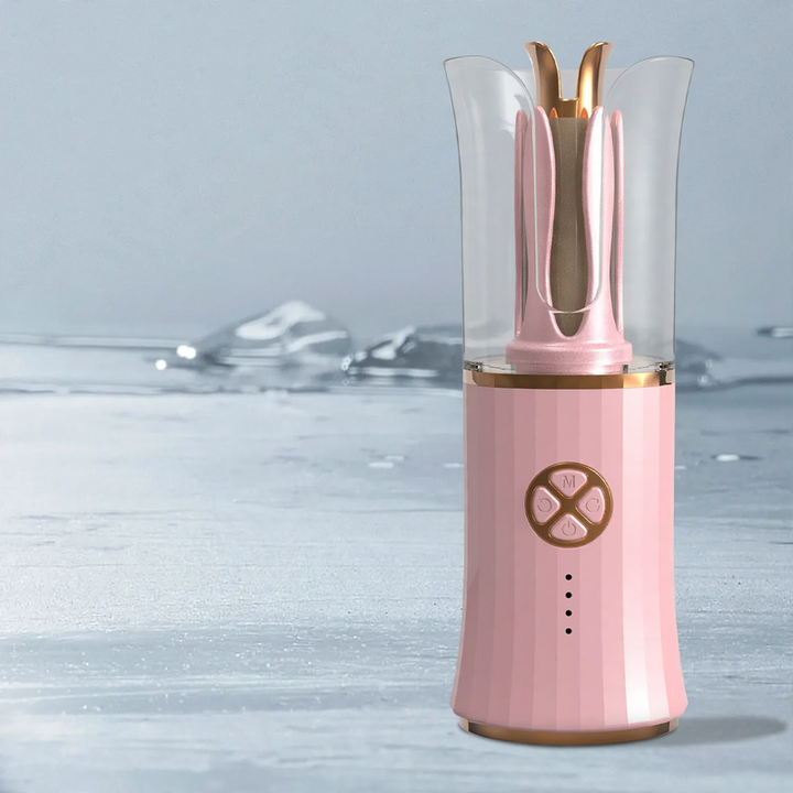 Automatic curling iron with tourmaline ceramic