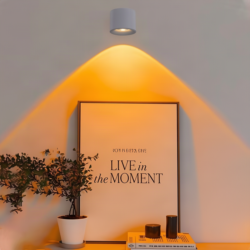 LED wall light, dimmable, with touch control