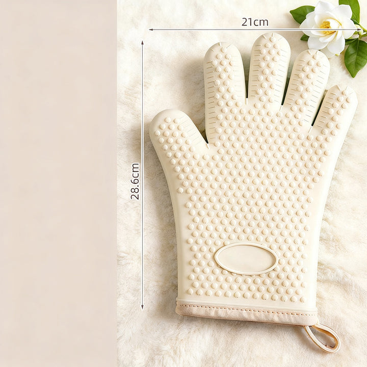 Silicone oven gloves, non-slip, various thicknesses
