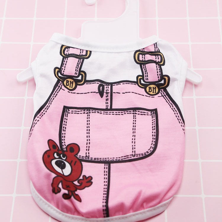 Plastic hanger for pet clothing